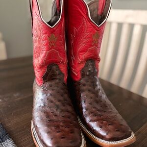 Alfa Red and Brown Western Boots